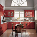 modular full kitchens with traditional wooden arched cabinet doors